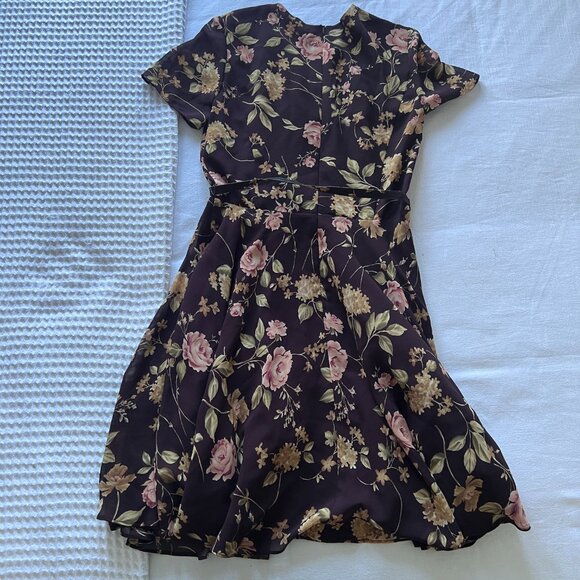 Vintage Floral A-Line Dress - Picture 2 of 6